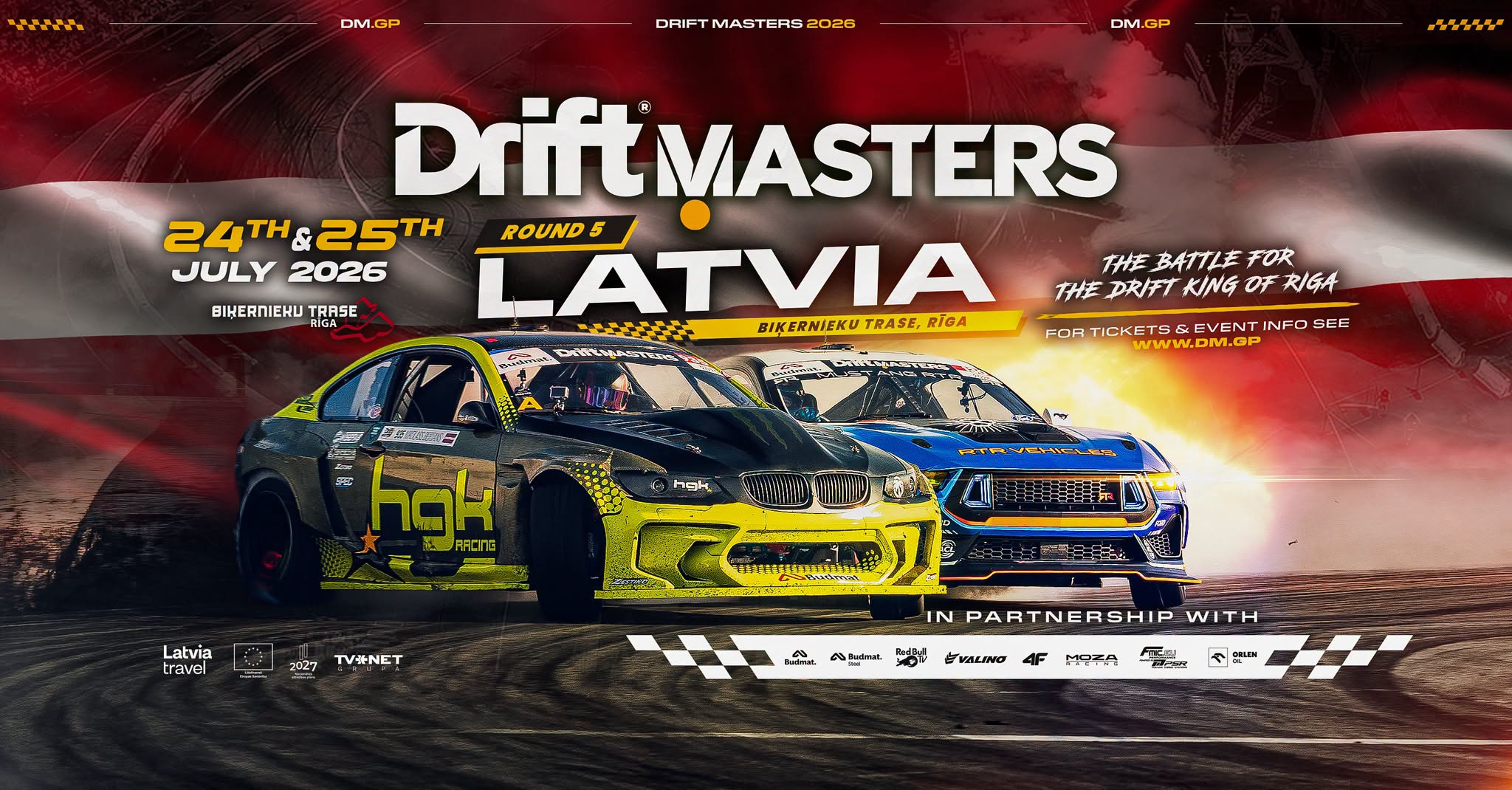 Drift Masters sari jätkub see nädalavahetus Riias!